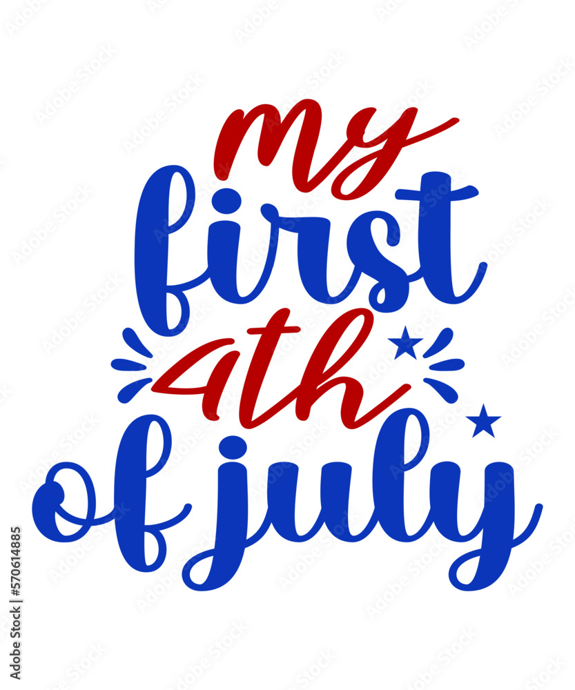 My First 4th Of July SVG Cut File