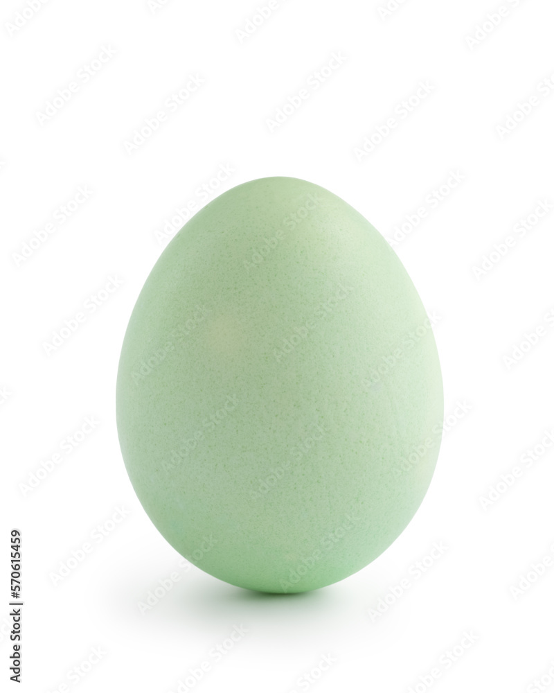 green easter egg isolated on white background green easter egg isolated on white background