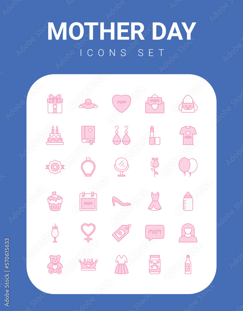 mother day icons collection, vector illustration. mother day icons collection, vector illustration.
