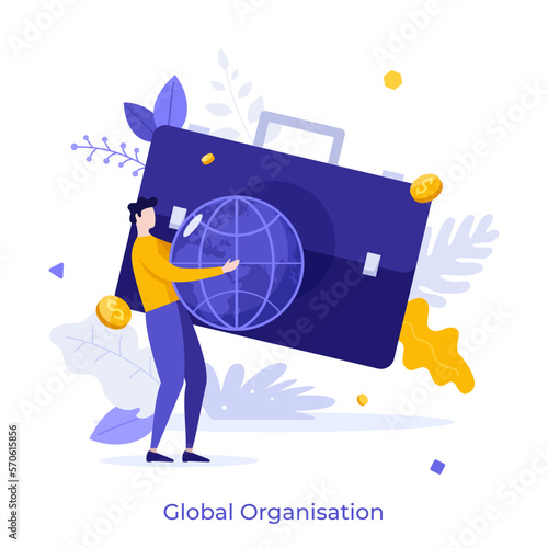 Flat Vector Character Business Concept