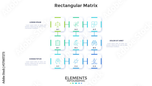 Modern Vector Infographic Template In Minimalistic Style