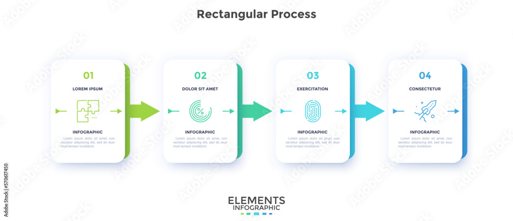 Modern Vector Infographic Template In Minimalistic Style