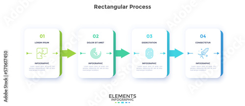 Modern Vector Infographic Template In Minimalistic Style