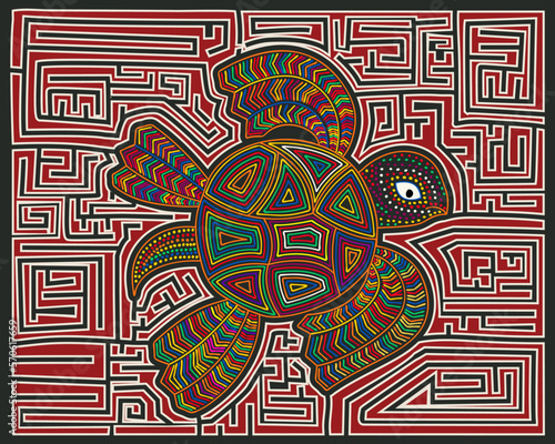 Mola style sea turtle