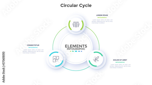 Modern Vector Infographic Template In Minimalistic Style
