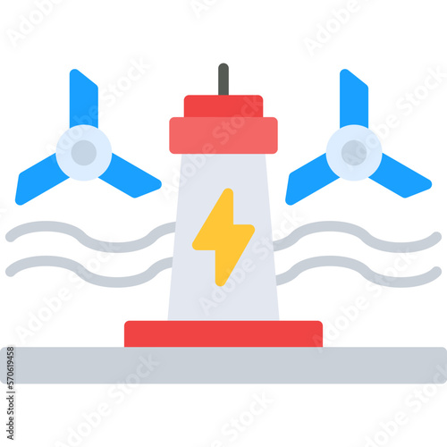 Tidal Power Icon