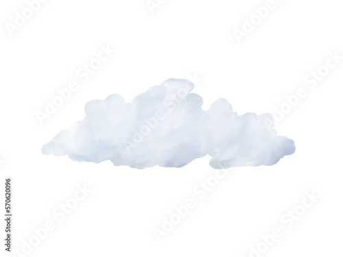 set of realistic cloud illustration on white background