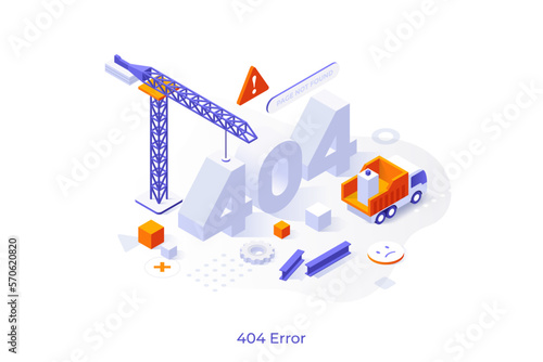 Vector Concept For Isometric Business Scene