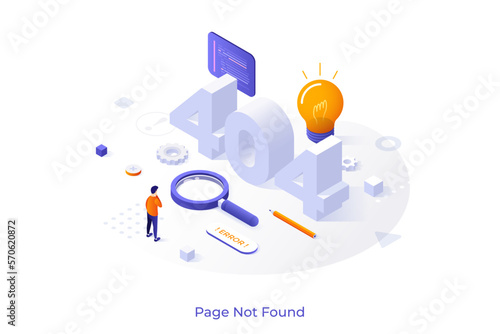 Vector Concept For Isometric Business Scene
