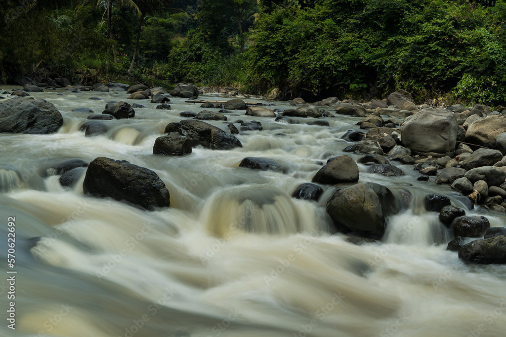 Rocky river stream of Kali Bojong, Salatiga, Central Java. Indonesia. Rocky river stream of Kali Bojong, Salatiga, Central Java. Indonesia.