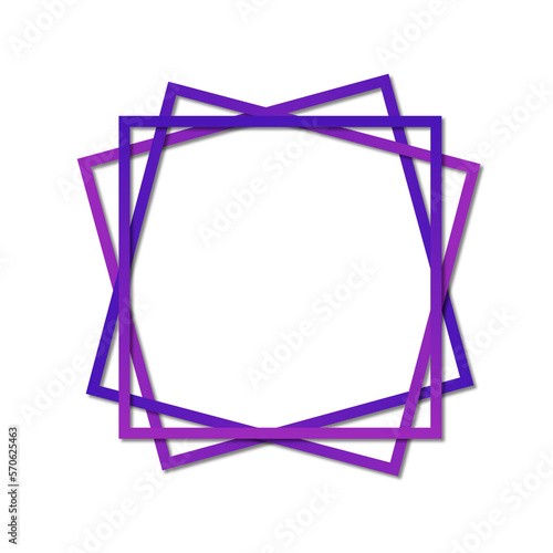 rectangle abstract line element design for banner frame element