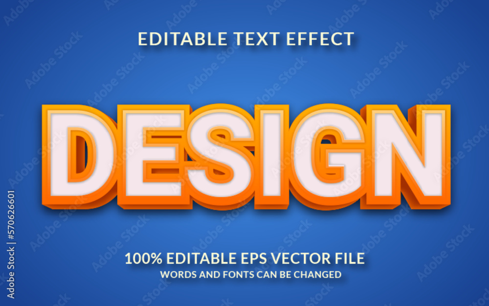 Design Editable Text Effect