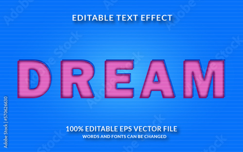Dream Editable Text Effect © supvector