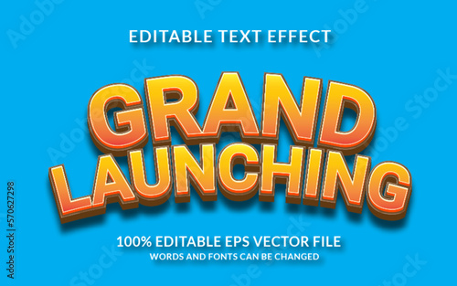 Grand Launching Editable Text Effect