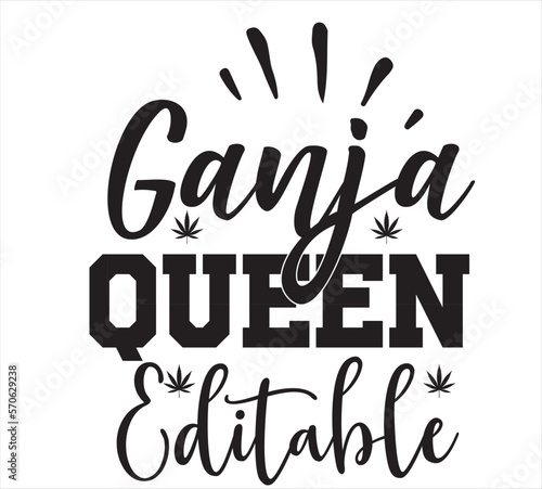 Ganja Queen Editable SVG DESIGN