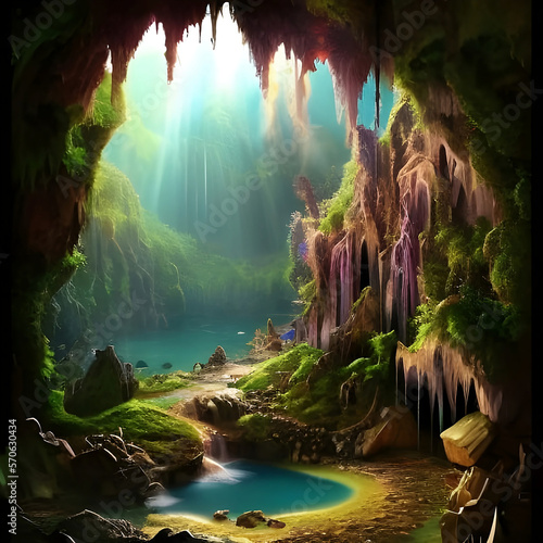 The Threshold of the Evergreen Caverns