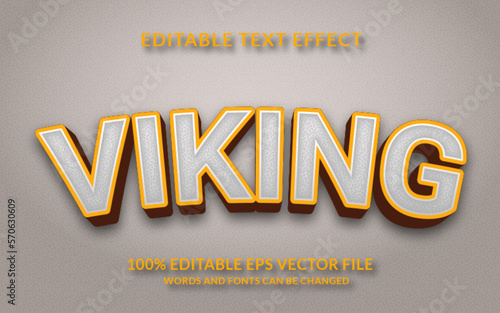 Viking Editable text effect