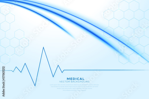 New design of medical background vector. Modern background template vector