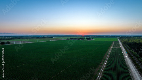 Sunset over Homestead
