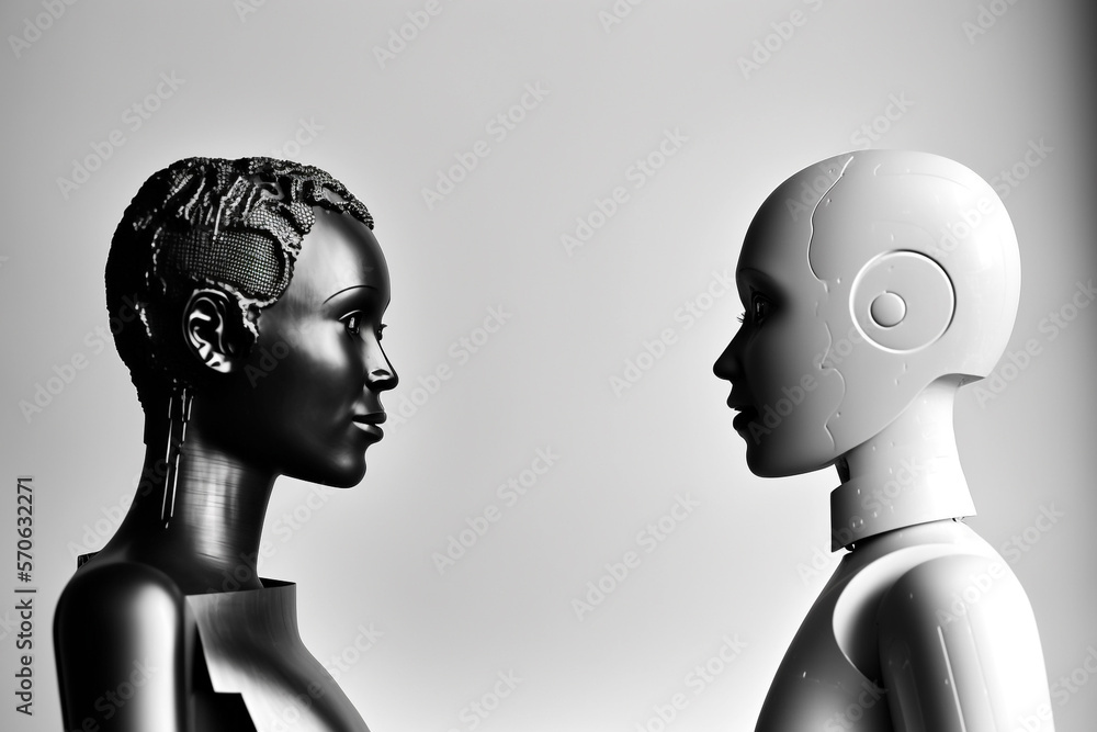 Generative Ai image of Artificial intelligence Chat GPT robot.
Generative Ai image of Artificial intelligence Chat GPT robot.
