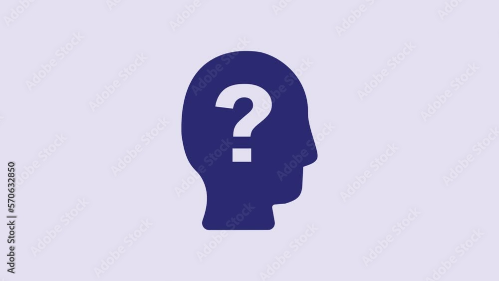 Blue Worker icon isolated on purple background. Business avatar symbol user profile icon. Male user sign. 4K Video motion graphic animation Blue Worker icon isolated on purple background. Business avatar symbol user profile icon. Male user sign. 4K Video motion graphic animation