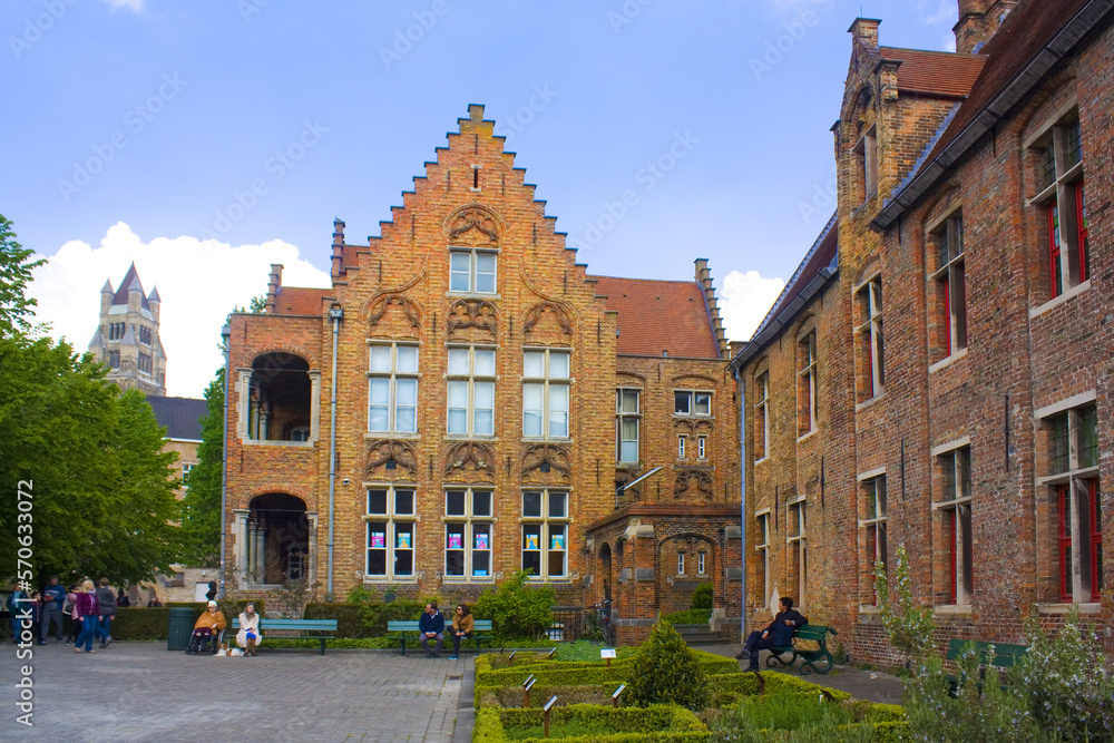 Old St. John's Hospital in Old Town in Brugge, Belgium