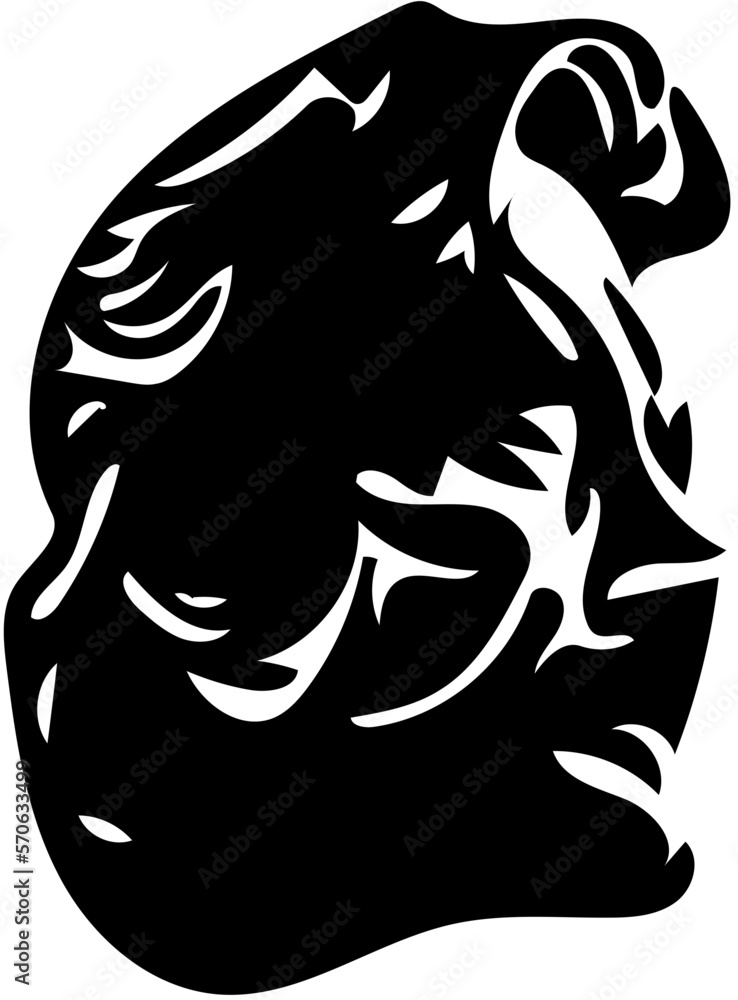 silhouette of a head