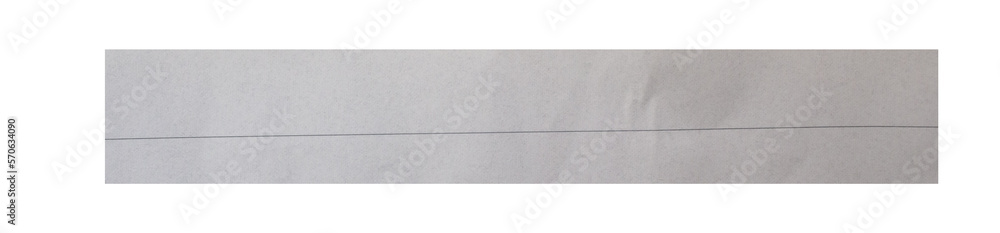 Fototapeta premium White paper piece on transparent background. Png paper.