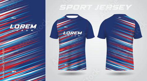 red blue shirt sport jersey design