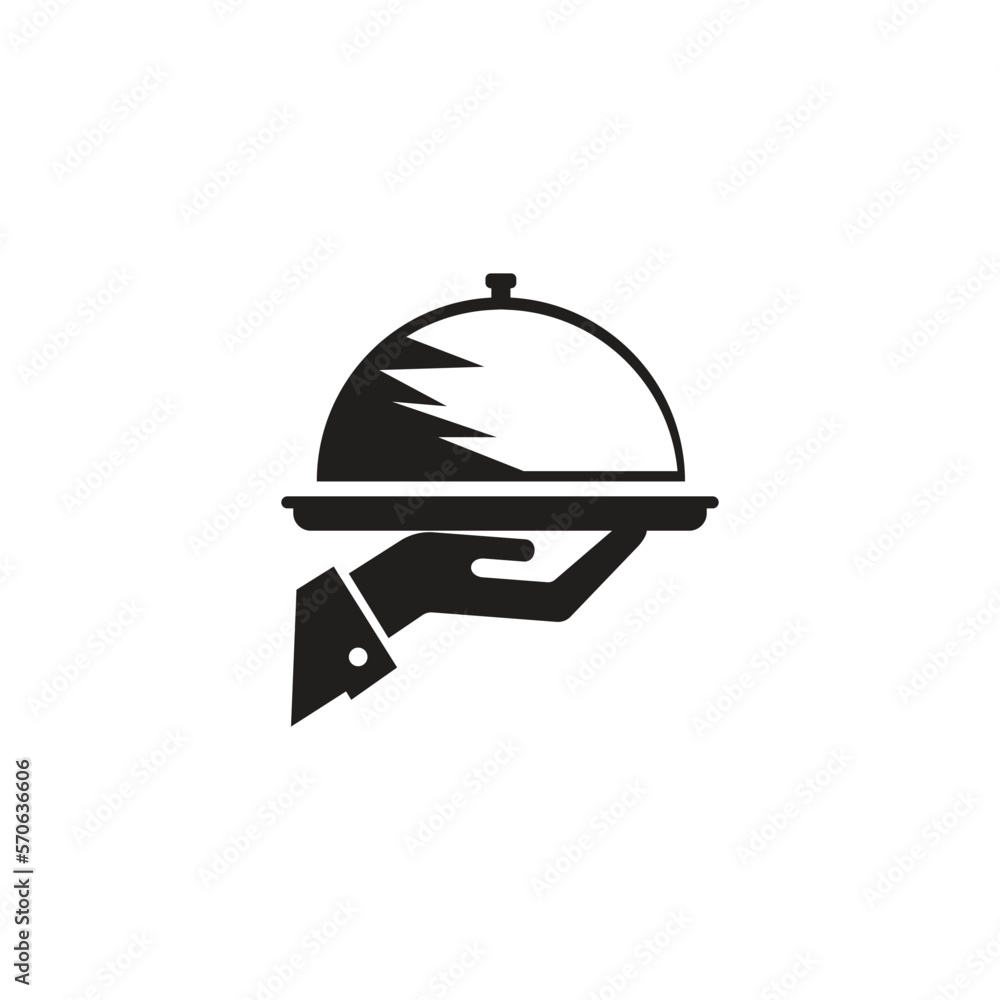 Tray of Food Icon Vector Logo Template Tray of Food Icon Vector Logo Template