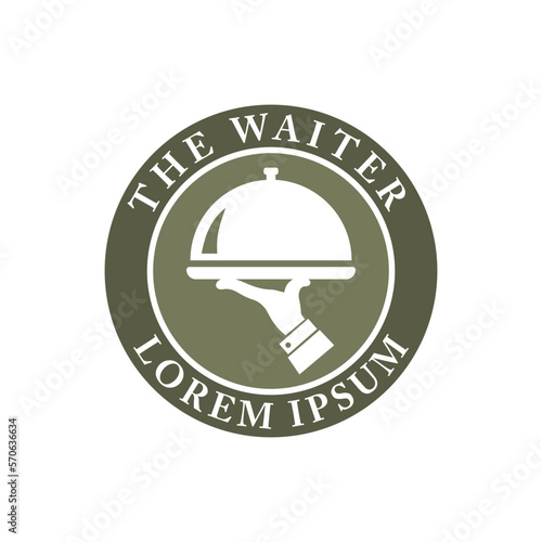 Tray of Food Icon Vector Logo Template