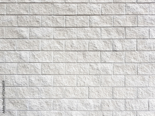 Photo White brick wall texture background.