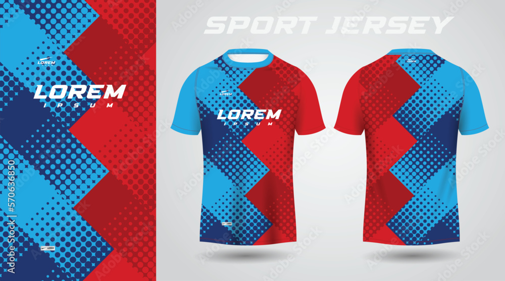 red blue shirt sport jersey design red blue shirt sport jersey design