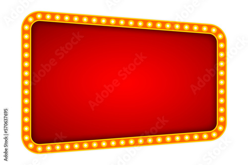 Canvas Print Retro lightbox billboard vintage frame sign board