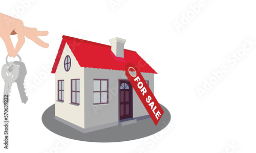 Real Estate for Sale. Vector Stock Vector - Illustration of architecture  sale