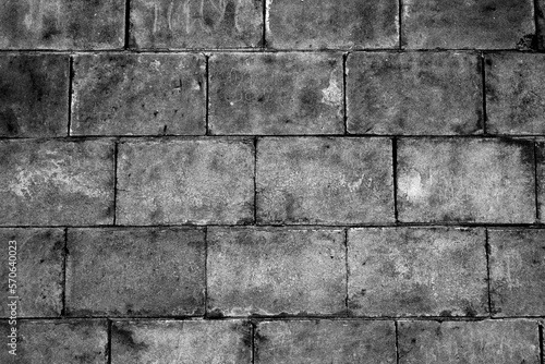 Black brick wall texture background