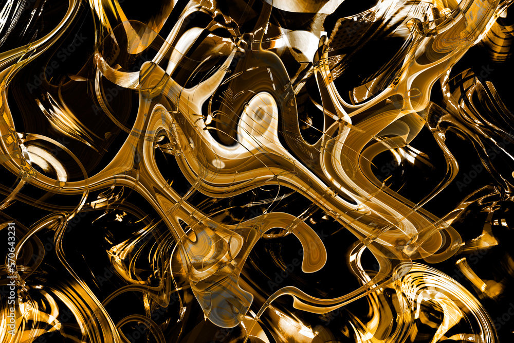 Abstract vibrant neon fluid free distorted dynamic flowing ripple ...