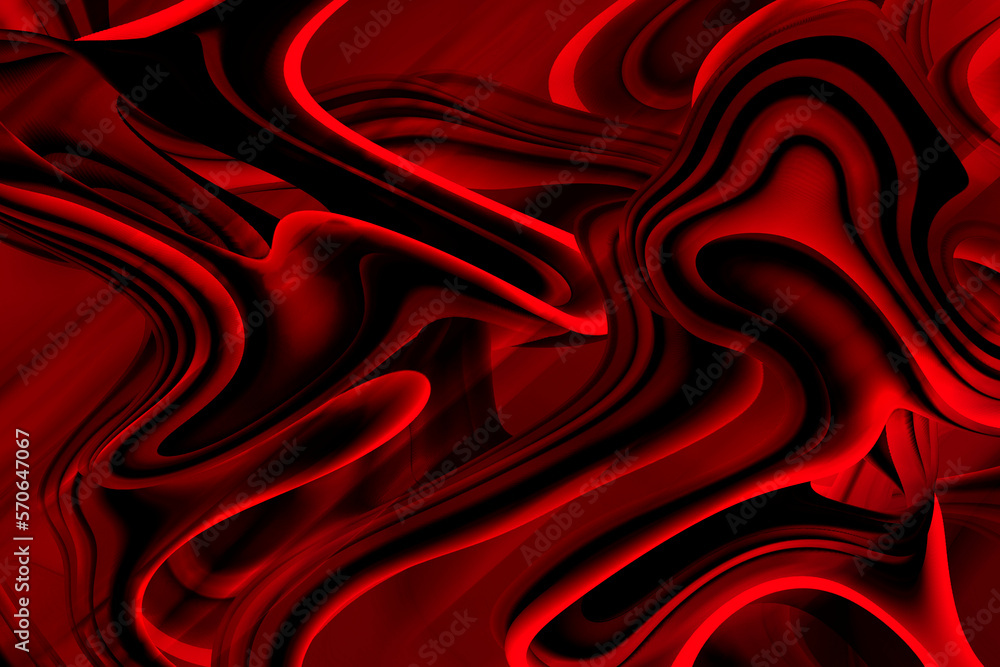 Abstract modern flow red velvet fluid free distorted dynamic flowing ...