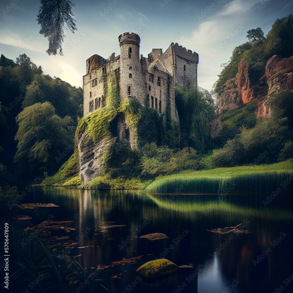 Castle Spring Landscape AI