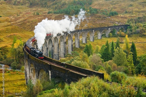 historic steam train in scotland