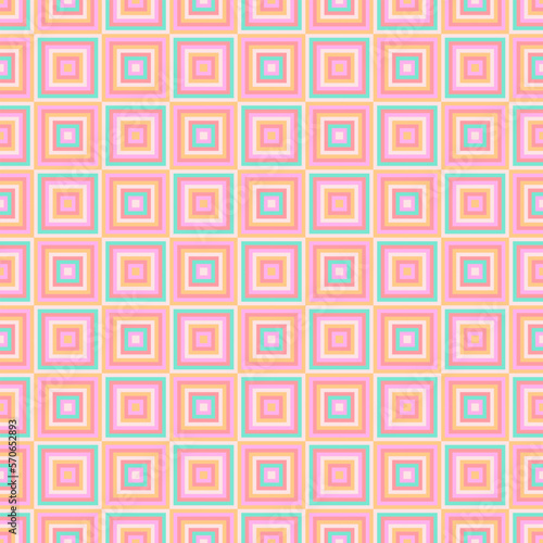 beautiful soft pastel pink love of theme square geometric multi layer seamless pattern paper gift and wallpaper background