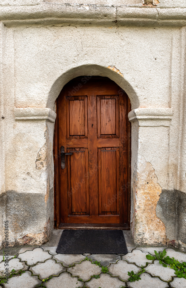 Old small wooden Church Door