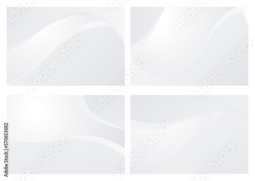 Abstract white and light gray wave modern soft luxury texture with smooth and clean vector subtle background illustration.

