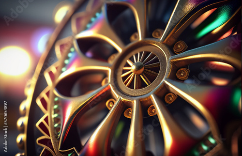 spinning wheel - Carnival Wheel - Carnival Decoration Background - Generative AI