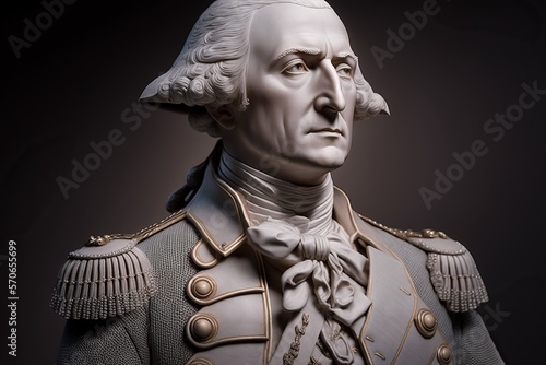 statue of George Washington , Generative ai photo