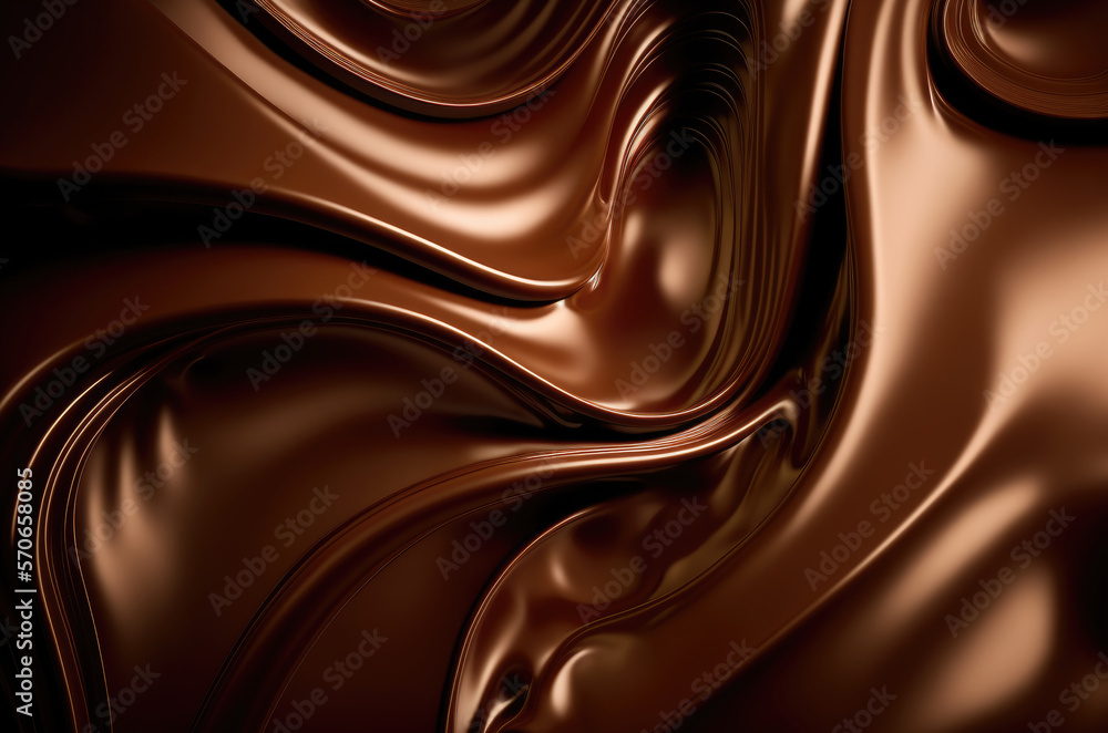 An illustration of a melted dark chocolate background. Created with ...