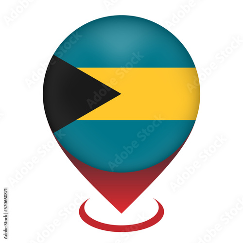 Map pointer with contry Bahamas. Bahamas flag. Vector illustration. Free Download Map pointer with contry Bahamas. Bahamas flag. Vector illustration. - GFXLoad