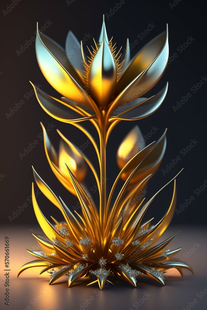 Abstract flower wallpaper, digital art illustration Abstract flower wallpaper, digital art illustration