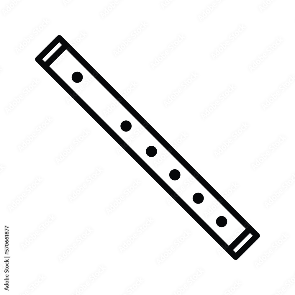 flute icon vector design template in white background flute icon vector design template in white background