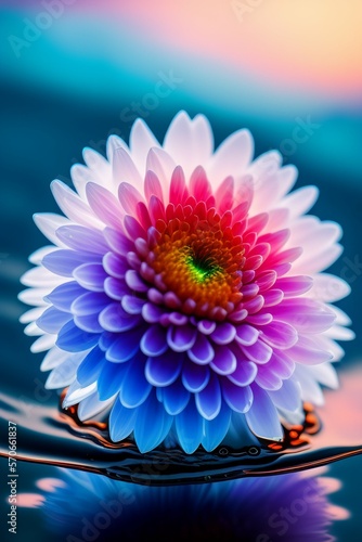 Abstract flower wallpaper  digital art illustration